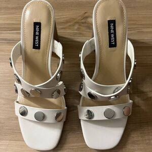 Nine West White Heels